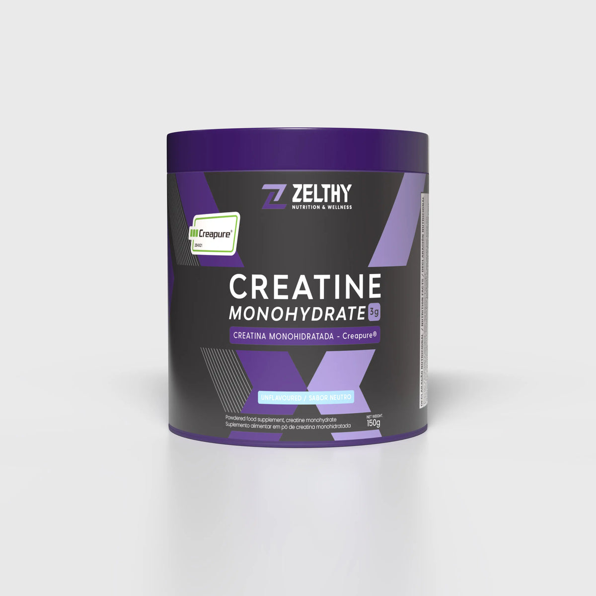 Zelthy Creatine Monohydrate Creapure® 150 g tub, unflavoured