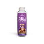 Zelthy Whey Protein Isolate single-serve bottle, chocolate
