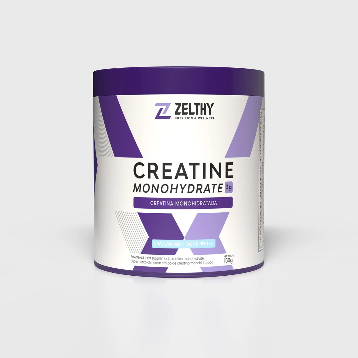 Zelthy Creatine Monohydrate 150 g tub, unflavoured