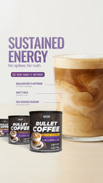 Bullet Coffee مع علبها — طاقة مستدامة، مع زيت MCT وبدون سكر مضاف