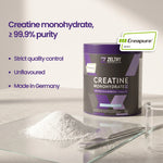 Zelthy Creapure® creatine monohydrate, 99.9% purity, made in Germany